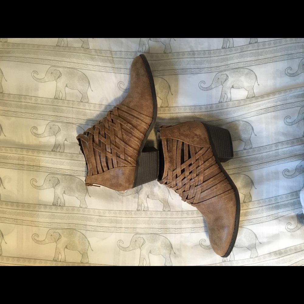 Brown booties